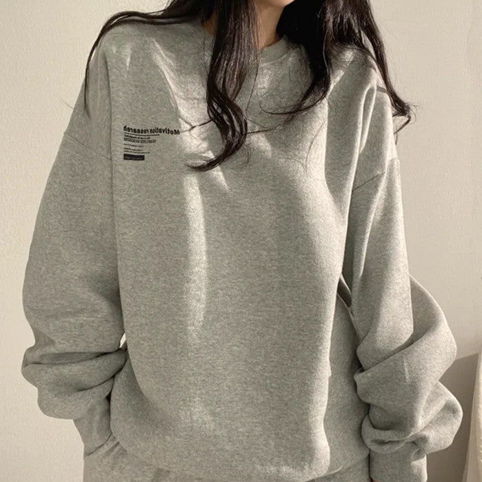 Plus Size Loose Fashion Fleece-lined Thickened Pack